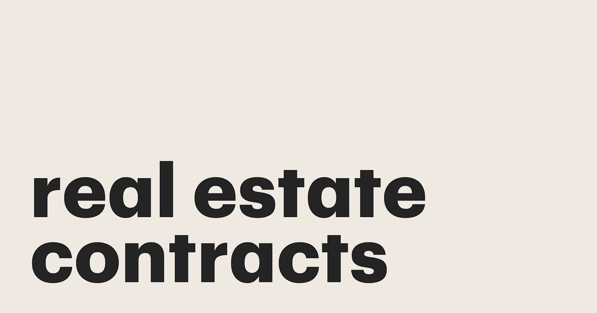 Featured: What you need to know about real estate contracts