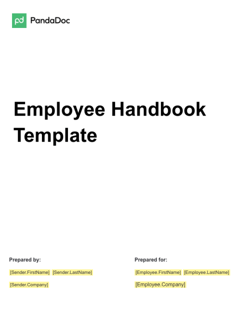 Employee Handbook Template