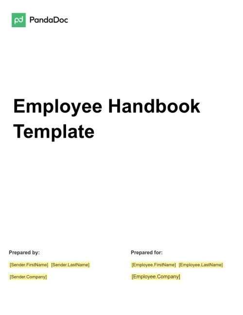 Employee Handbook Template
