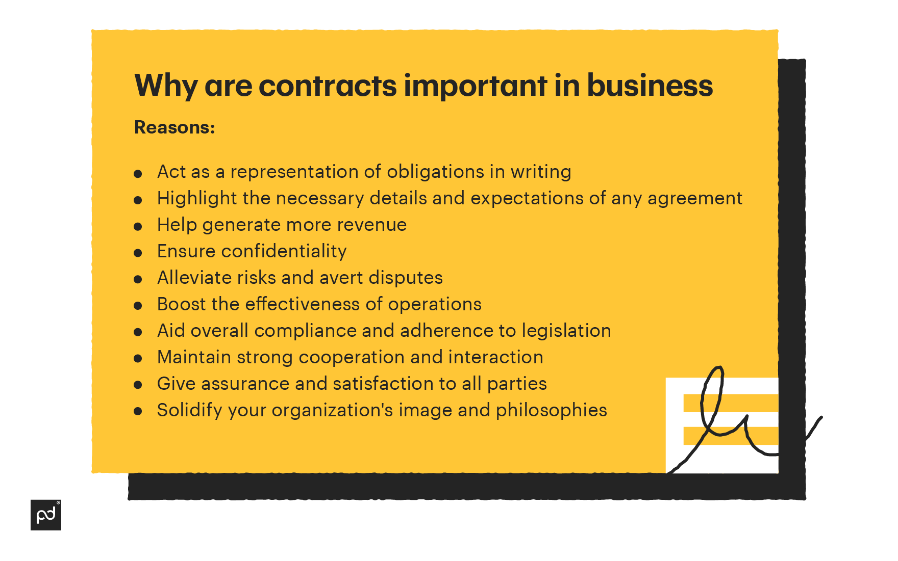 Why are contracts important in business? Reasons