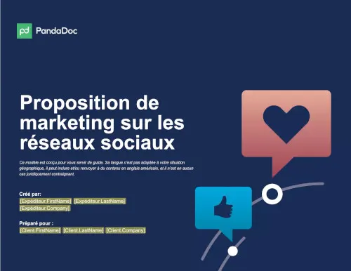 Proposition de marketing sur les réseaux sociaux