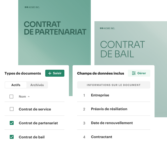 Un contrôle total sur chaque contrat