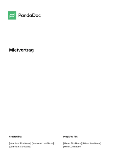 Mietvertrag