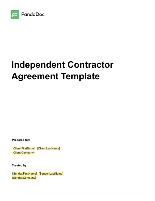 Independent Contractor Agreement Template