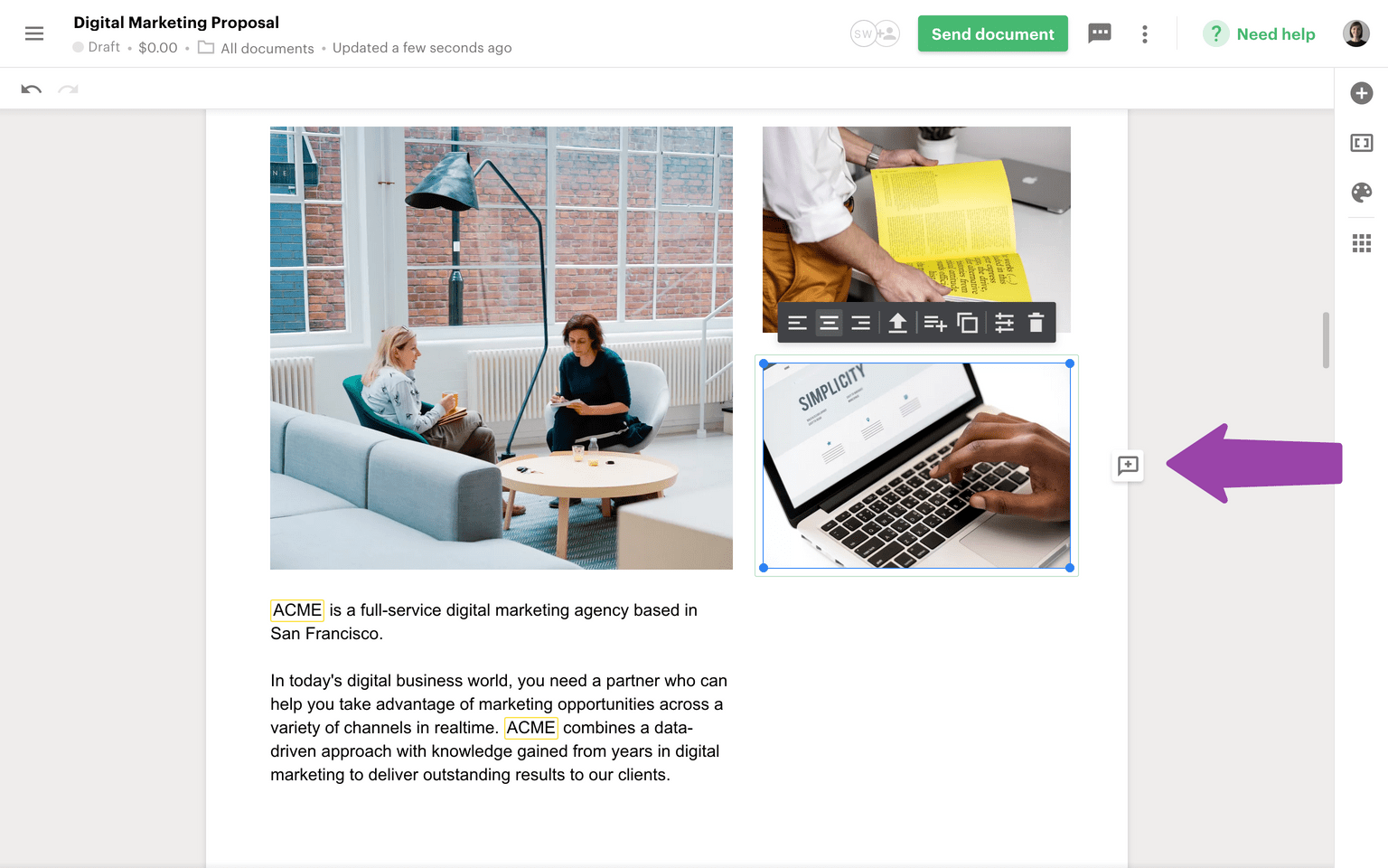 Image from Inline comments are here to make collaboration easy