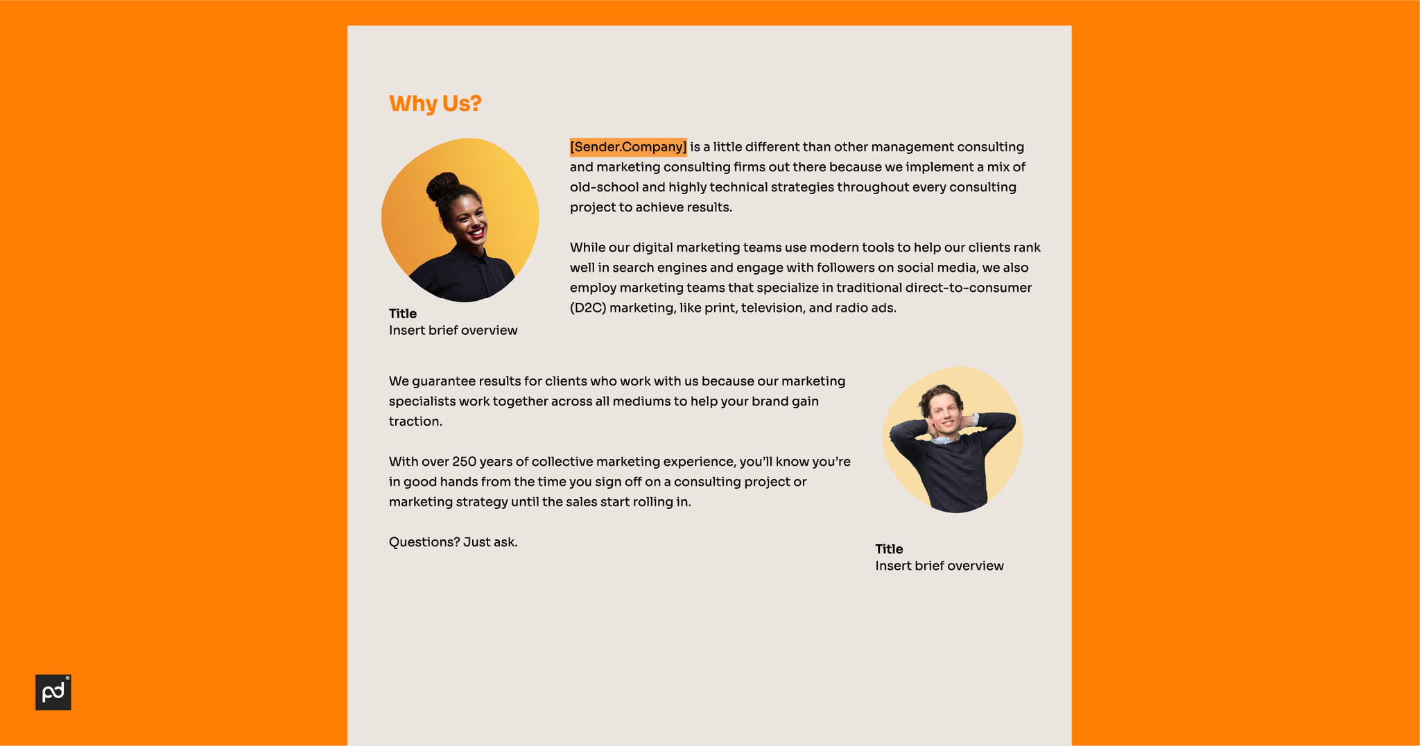 Image from How to write a consulting proposal