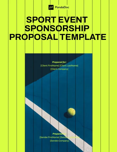 Sports Event Sponsorship Proposal Template