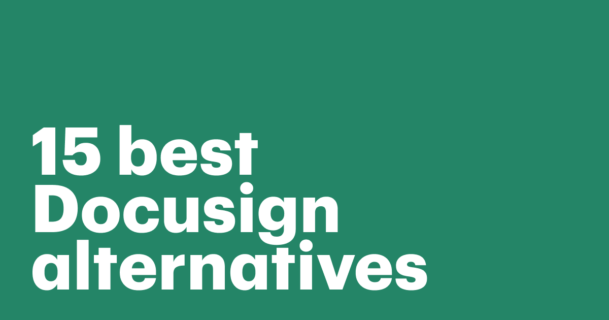 docusign alternatives and competitors