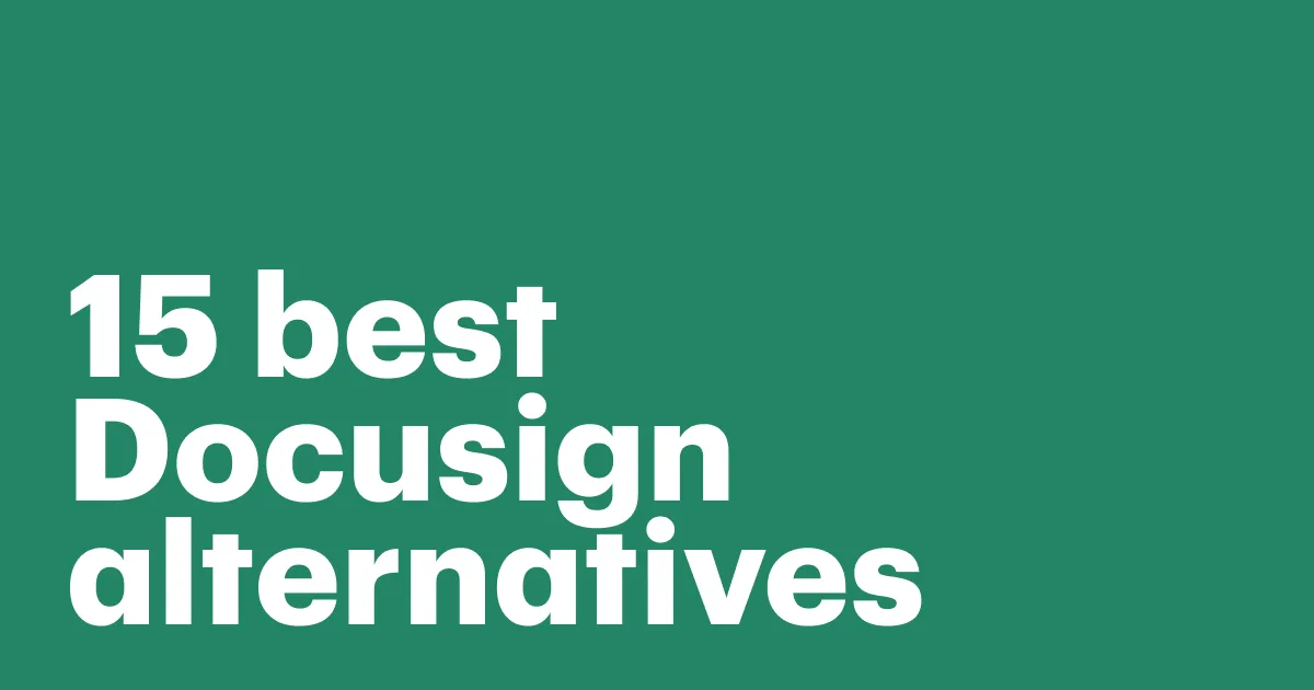 docusign alternatives and competitors