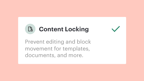 Content Locking
