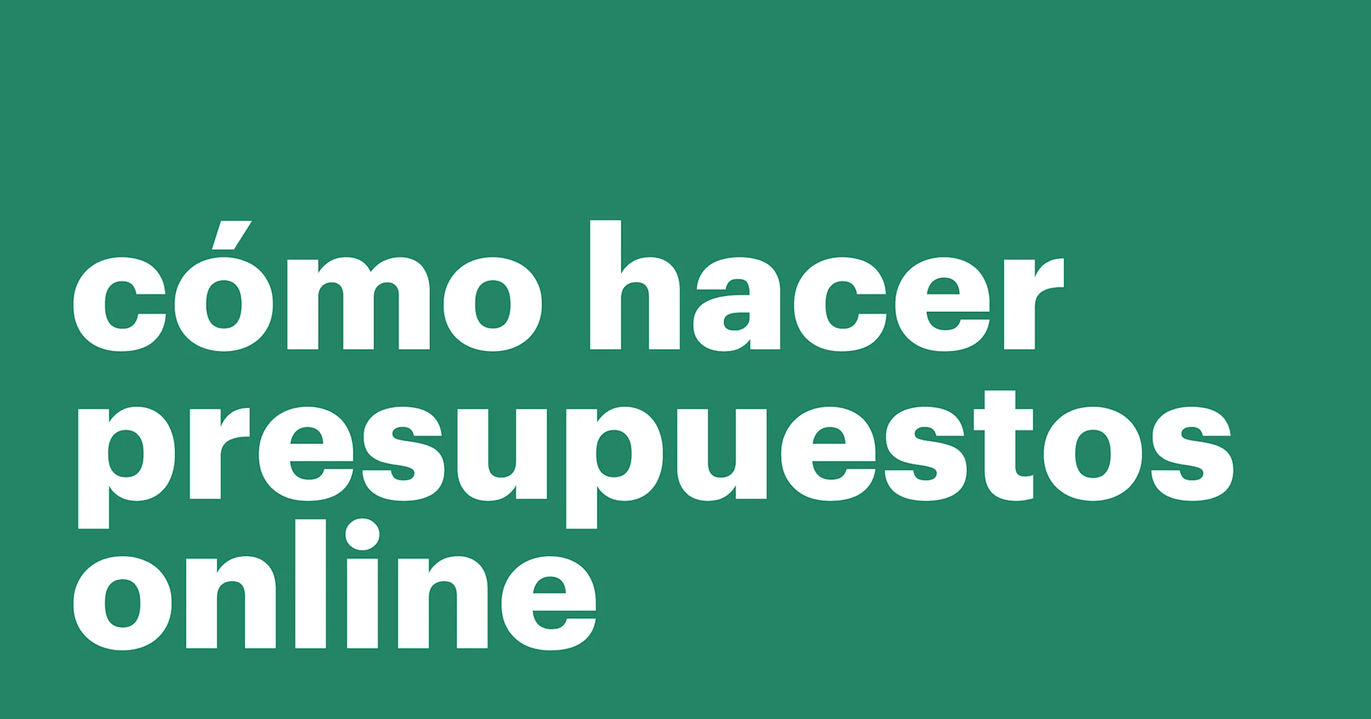 Featured: Los siete mejores programas para hacer presupuestos online