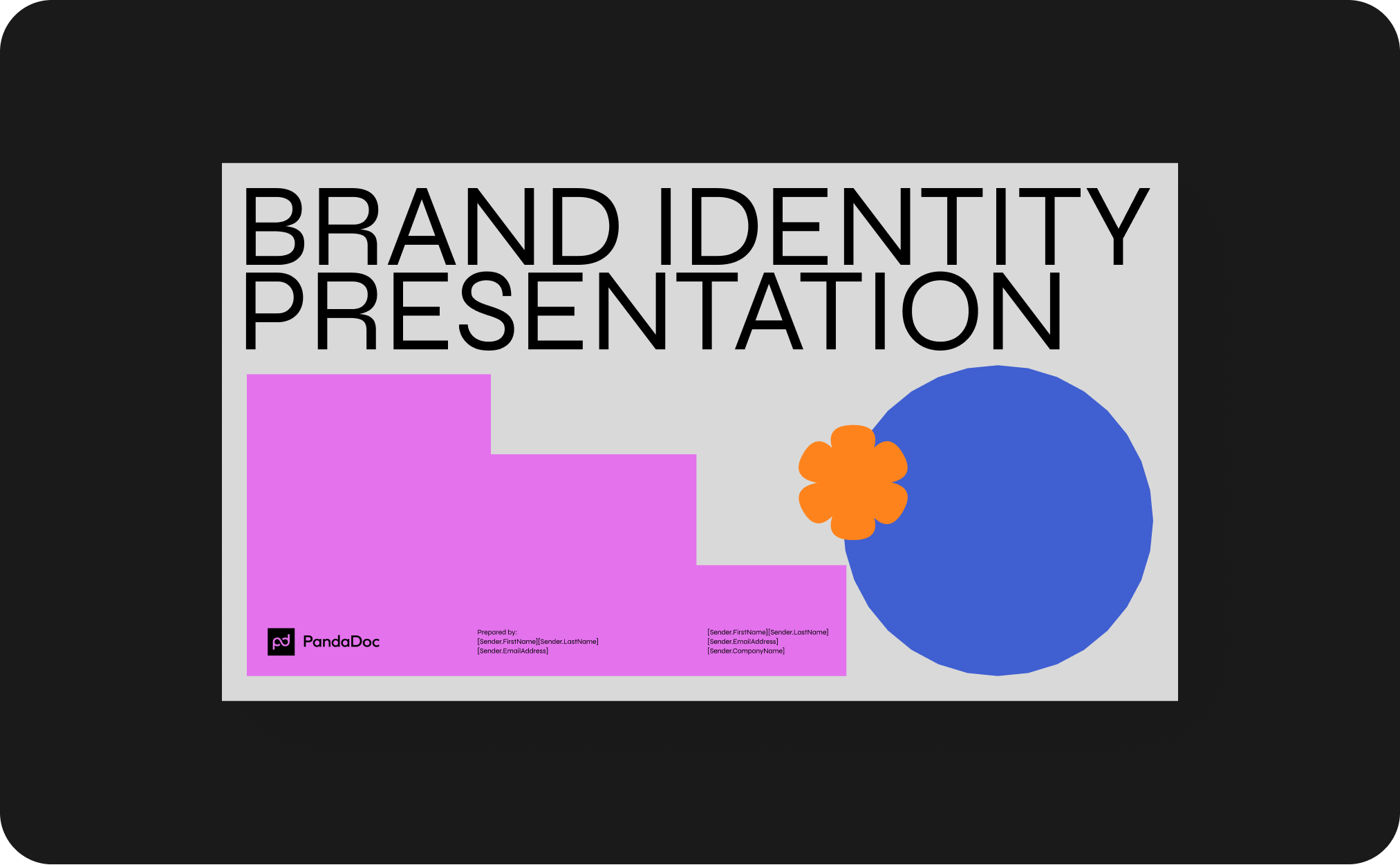 Brand Identity Presentation PandaDoc