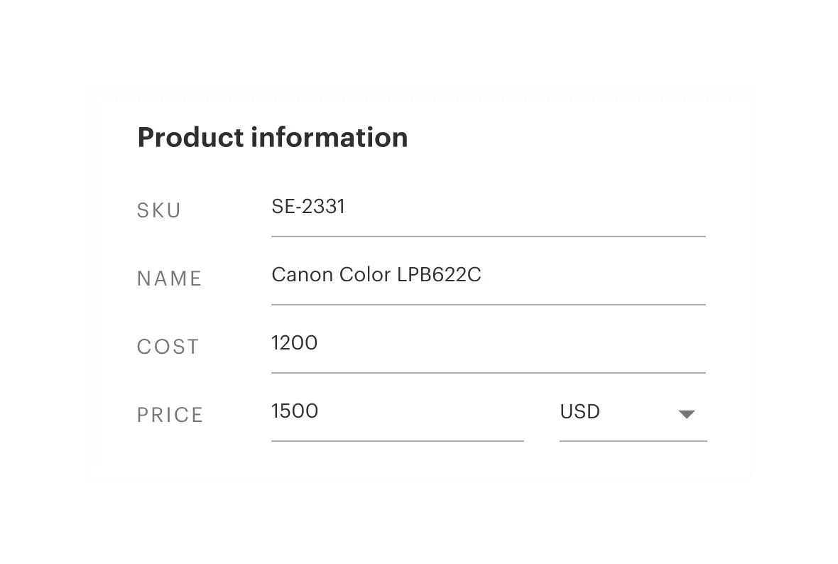 Catalog Item