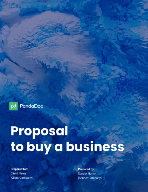 Proposal to Buy a Business Template