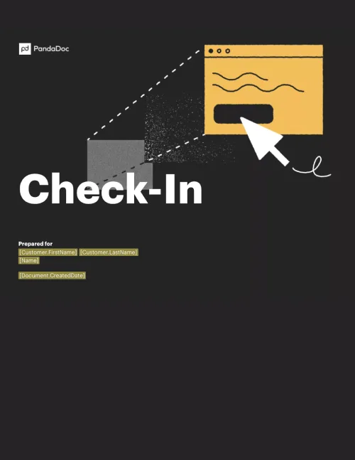 Monthly Check-in Template