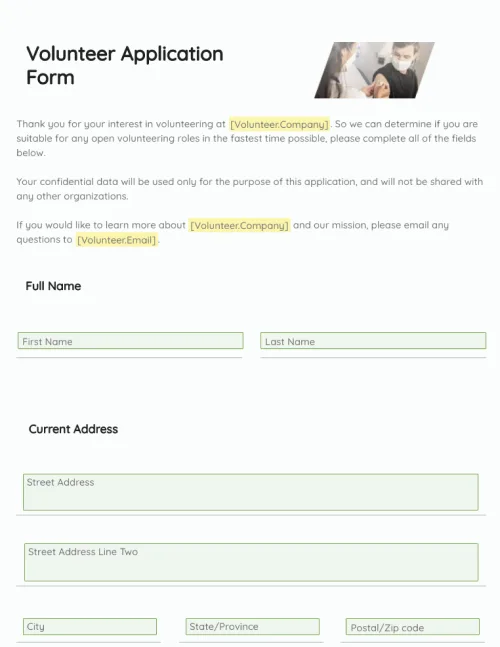 Volunteer Application Form