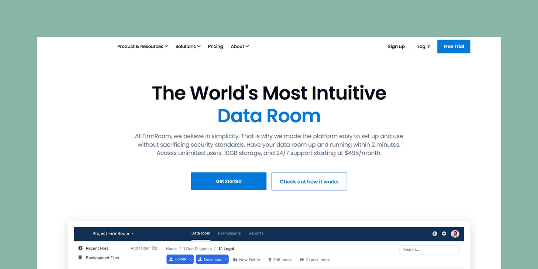 Image from Virtual data room prices and comparison