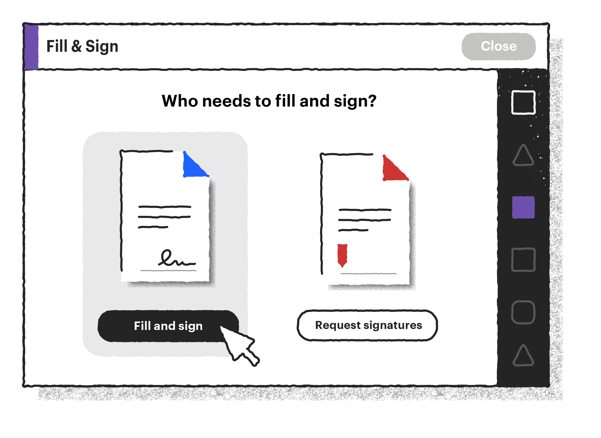 How to sign an electronic form with an electronic signature