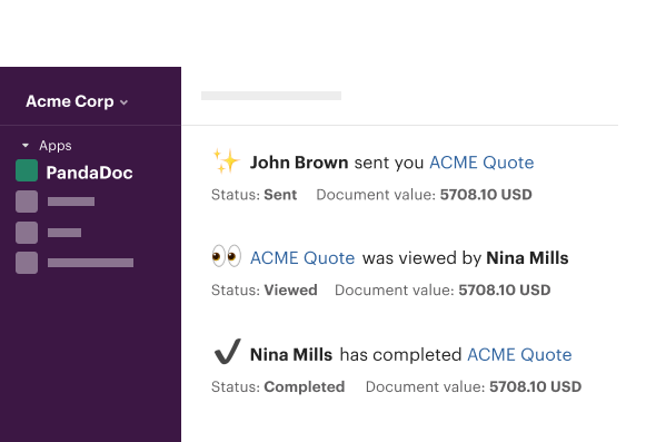 Slack - List Updates