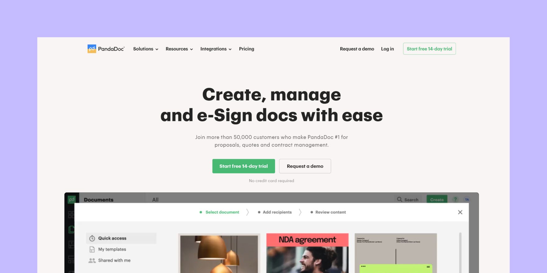 Document Sharing: PandaDoc