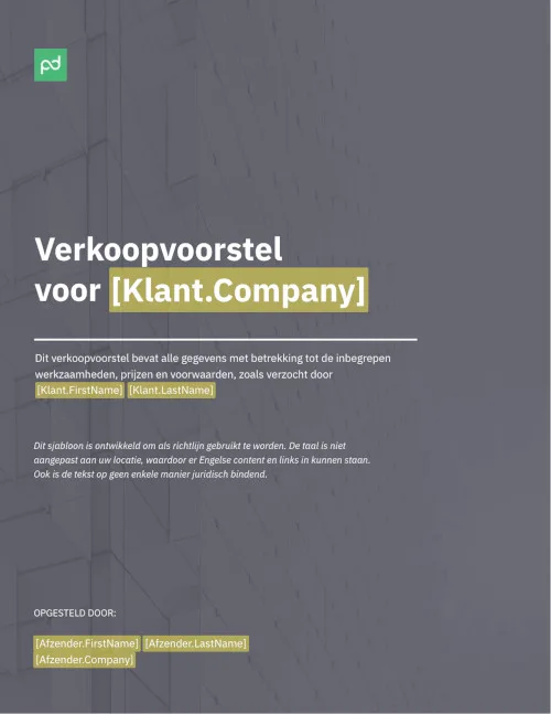 Verkoopvoorstel