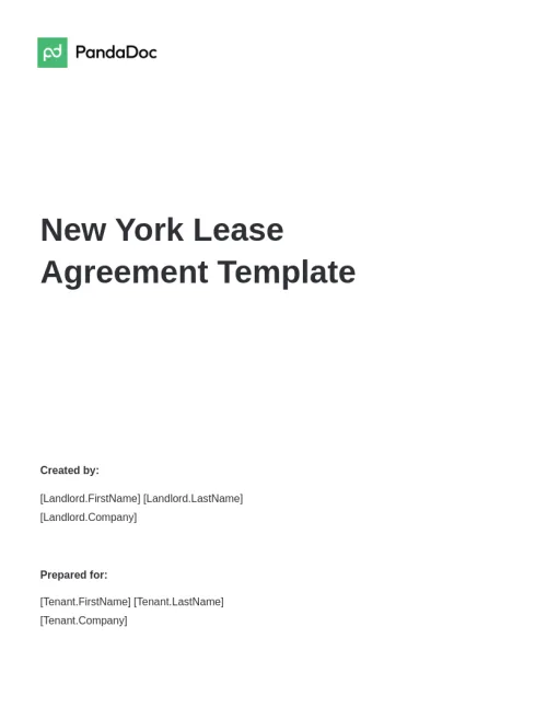 Standard Lease Agreement New York