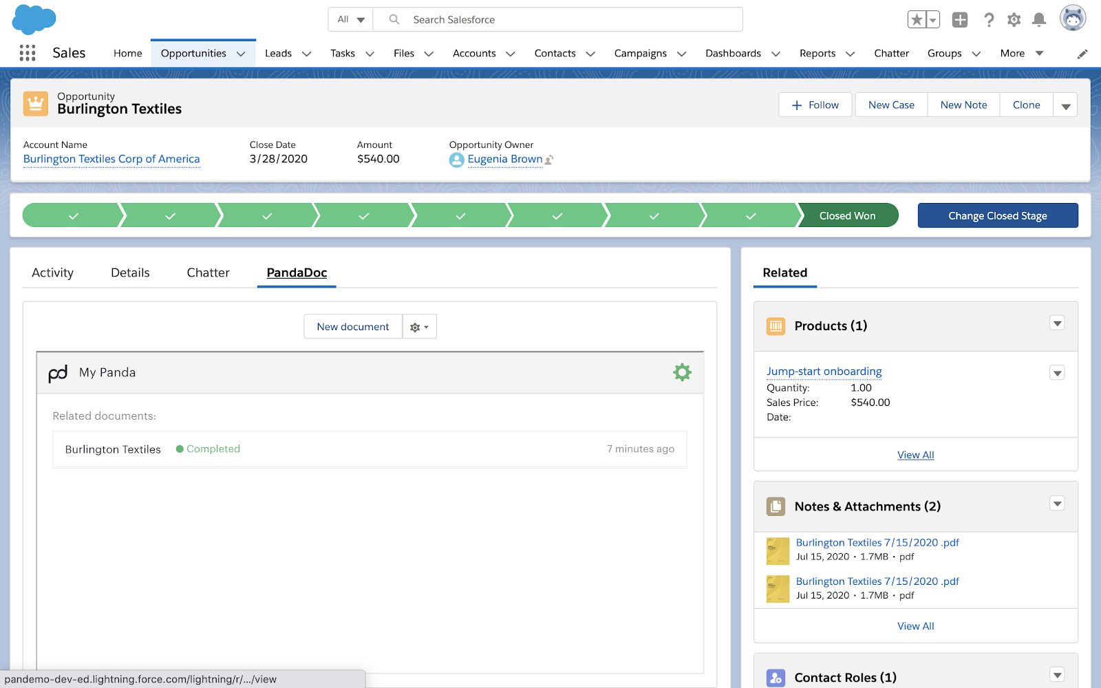 You can design and create proposal templates in PandaDoc