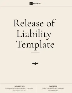 Release of Liability Template