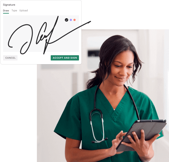 Secure &amp; HIPAA-compliant Document Signing