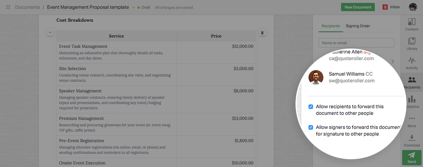Image from Wow! PandaDoc payments, new CRM integrations and +10 new features
