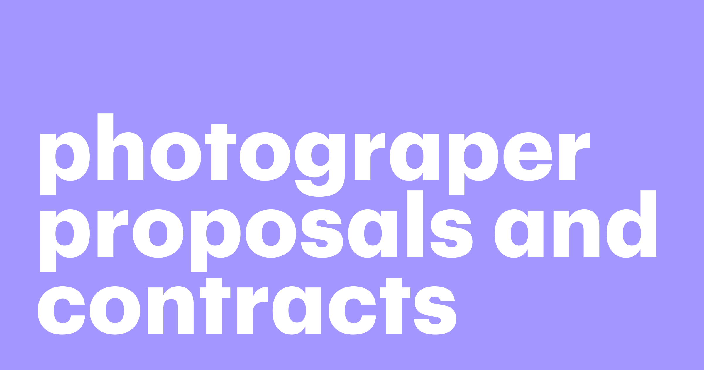 Featured: 12 free photography proposal and contract templates (for agencies and freelancers)