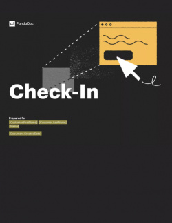 Monthly Check-in Template
