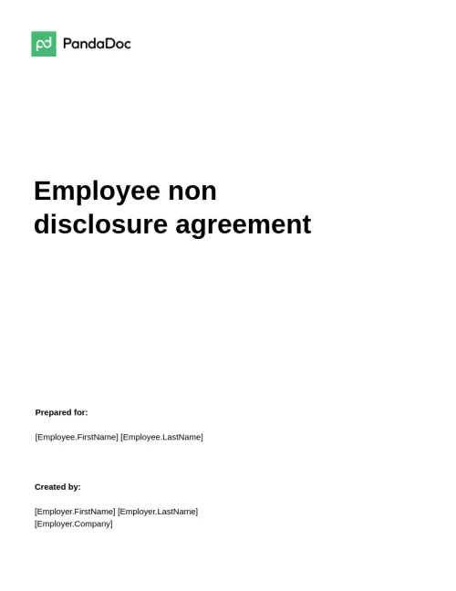 Employee NDA Template