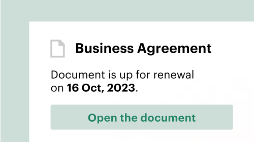 Contract Renewal Notification
