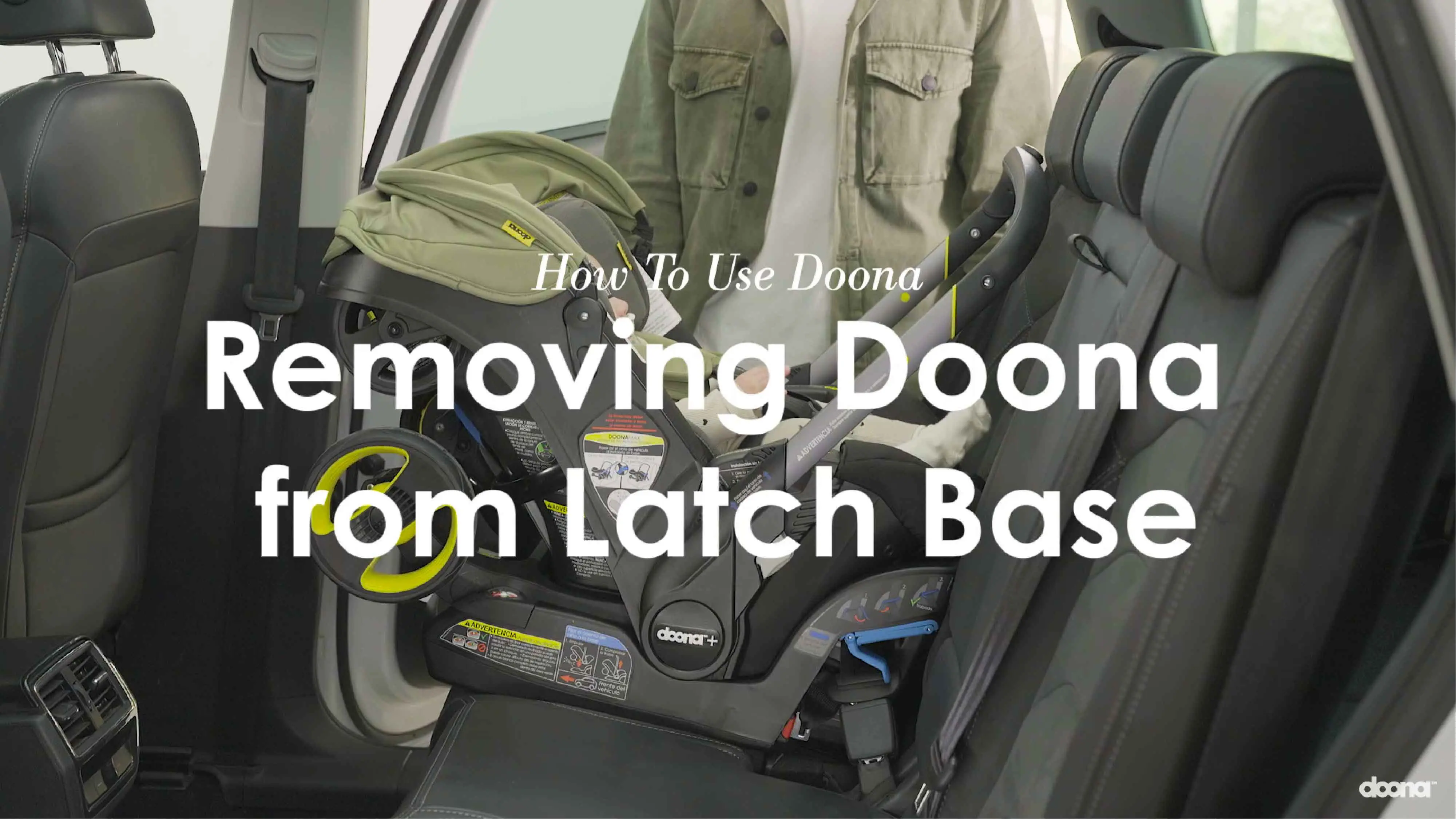 Doona car seat cover removal clip locations