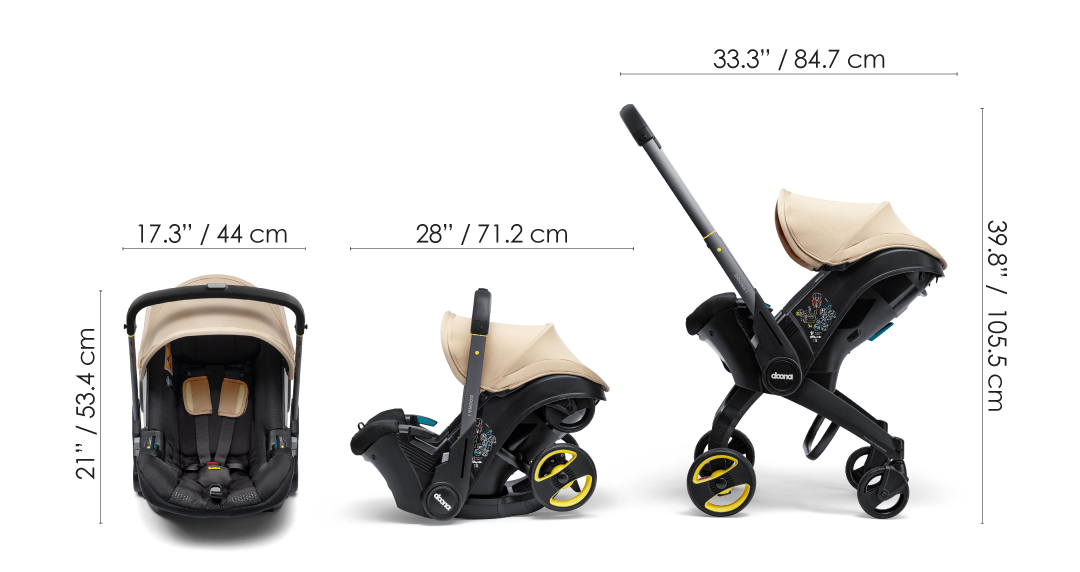 【超美品】最新モデル Doona i ドゥーナアイ サハラサンド2024年製 Doona i Car Seat & Stroller - Sahara Sand | Doona™
