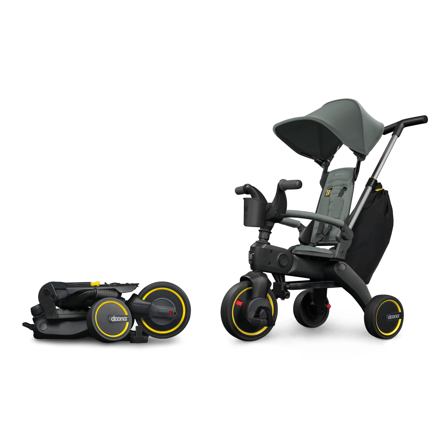 Liki Trike S3 - Slate Green | Doona™ | 5 in 1 compact tricycle