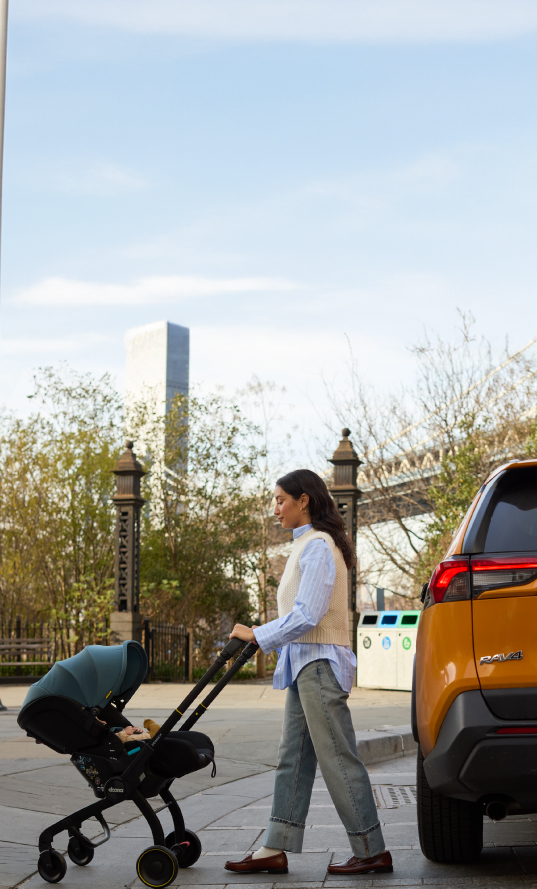 Doona X car seat stroller in lifestyle setting