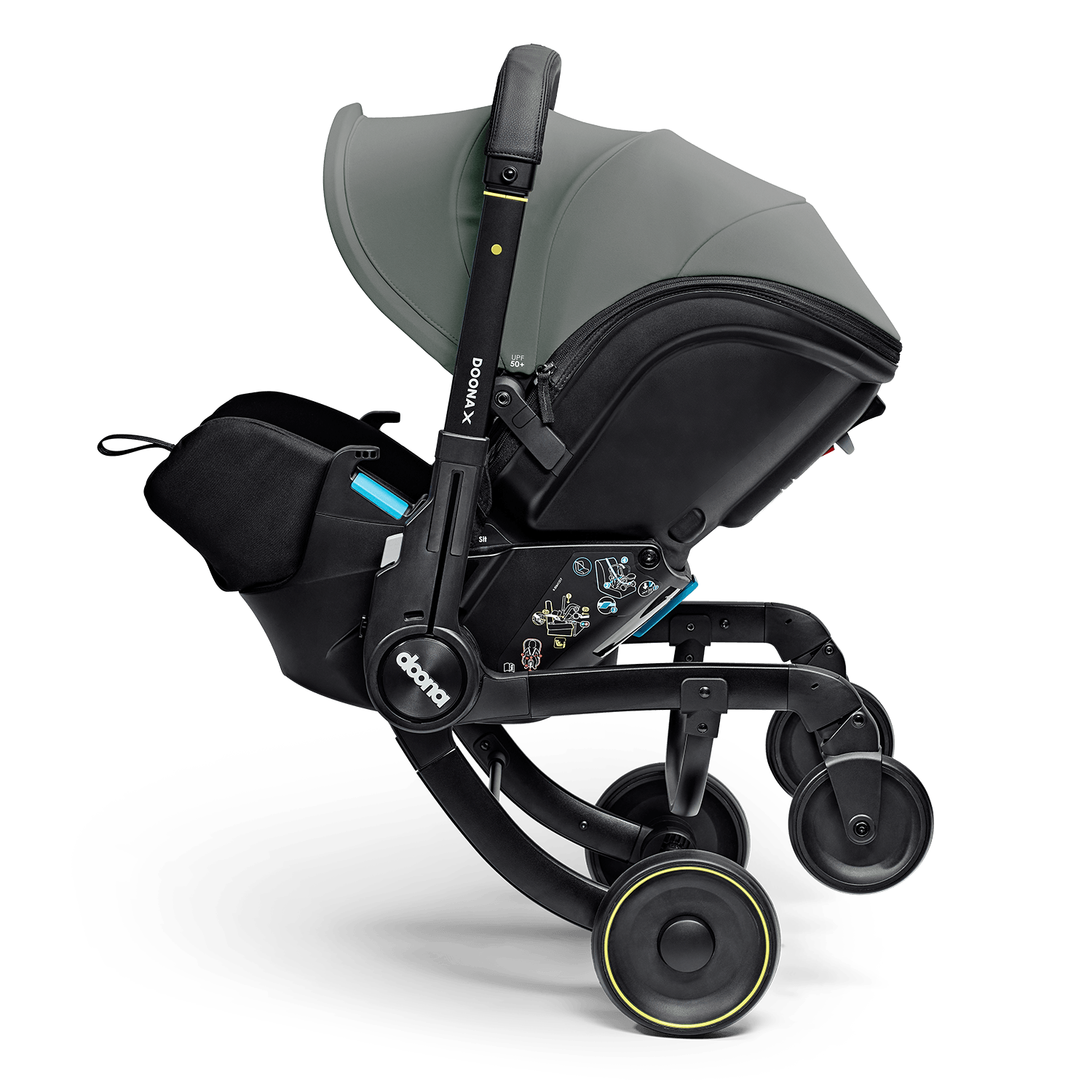 doona グレー 三輪ベビーカー 折りたたみ式 Doona X Car Seat & Stroller - Slate Green | Doona™