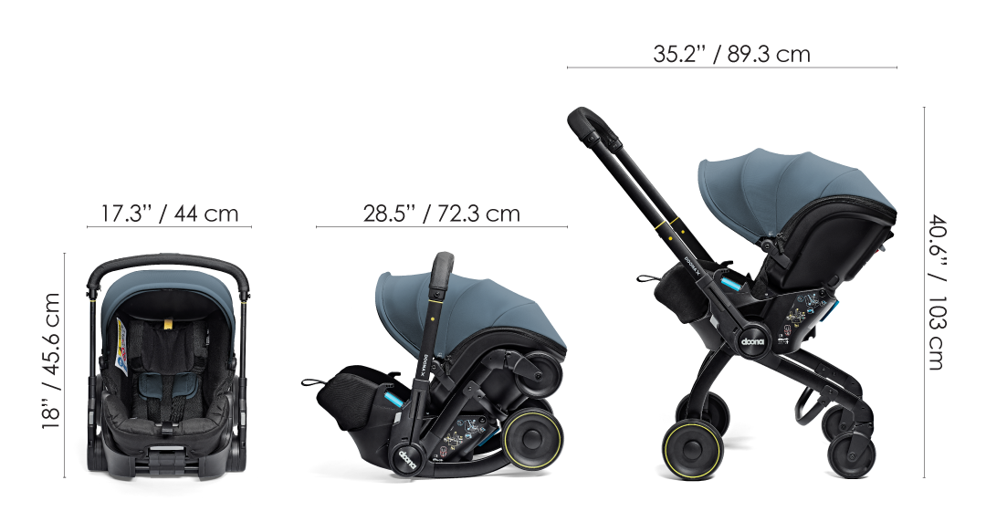 Doona X Car Seat & Stroller - Ocean Blue | Doona™