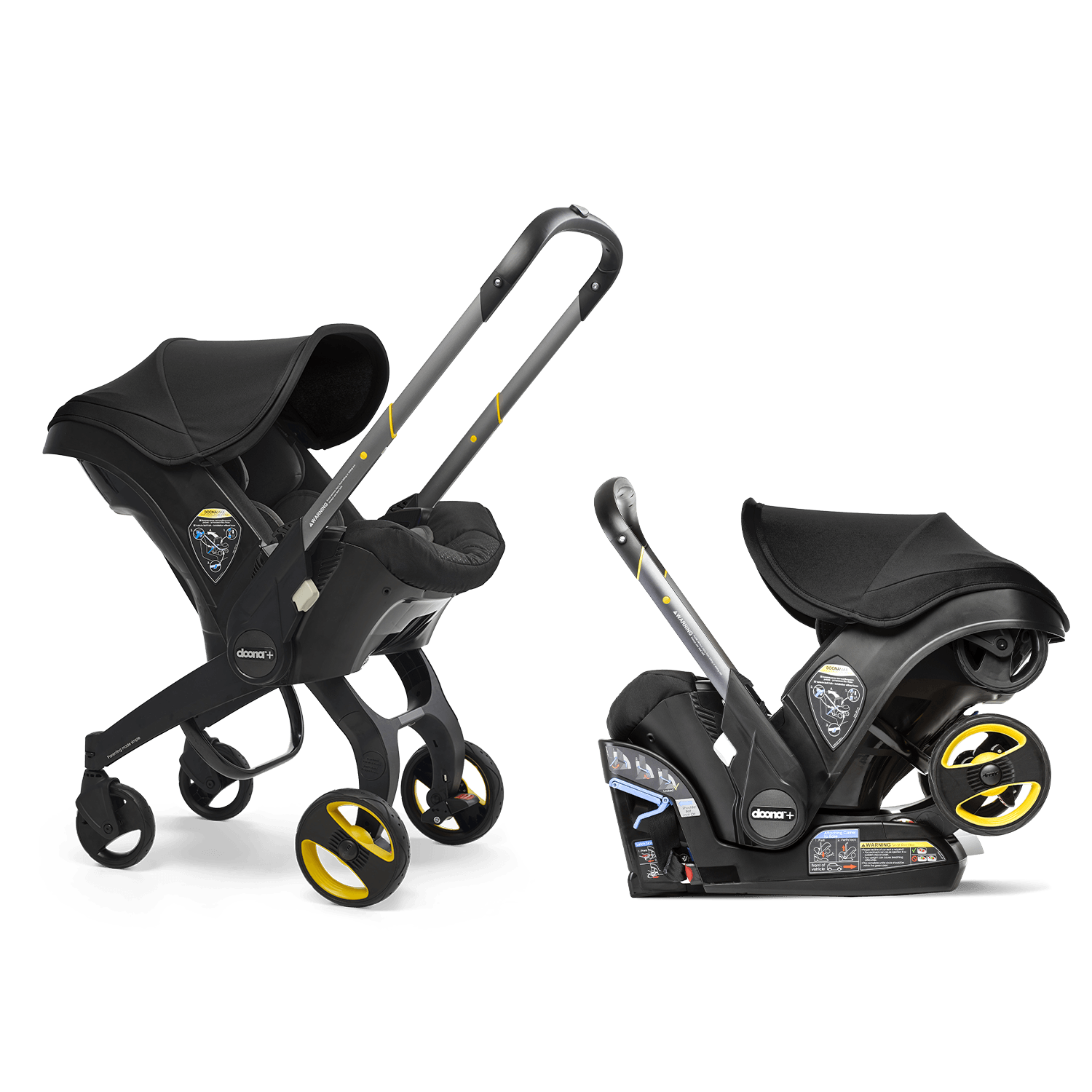 Doona hero image with stroller and latch base