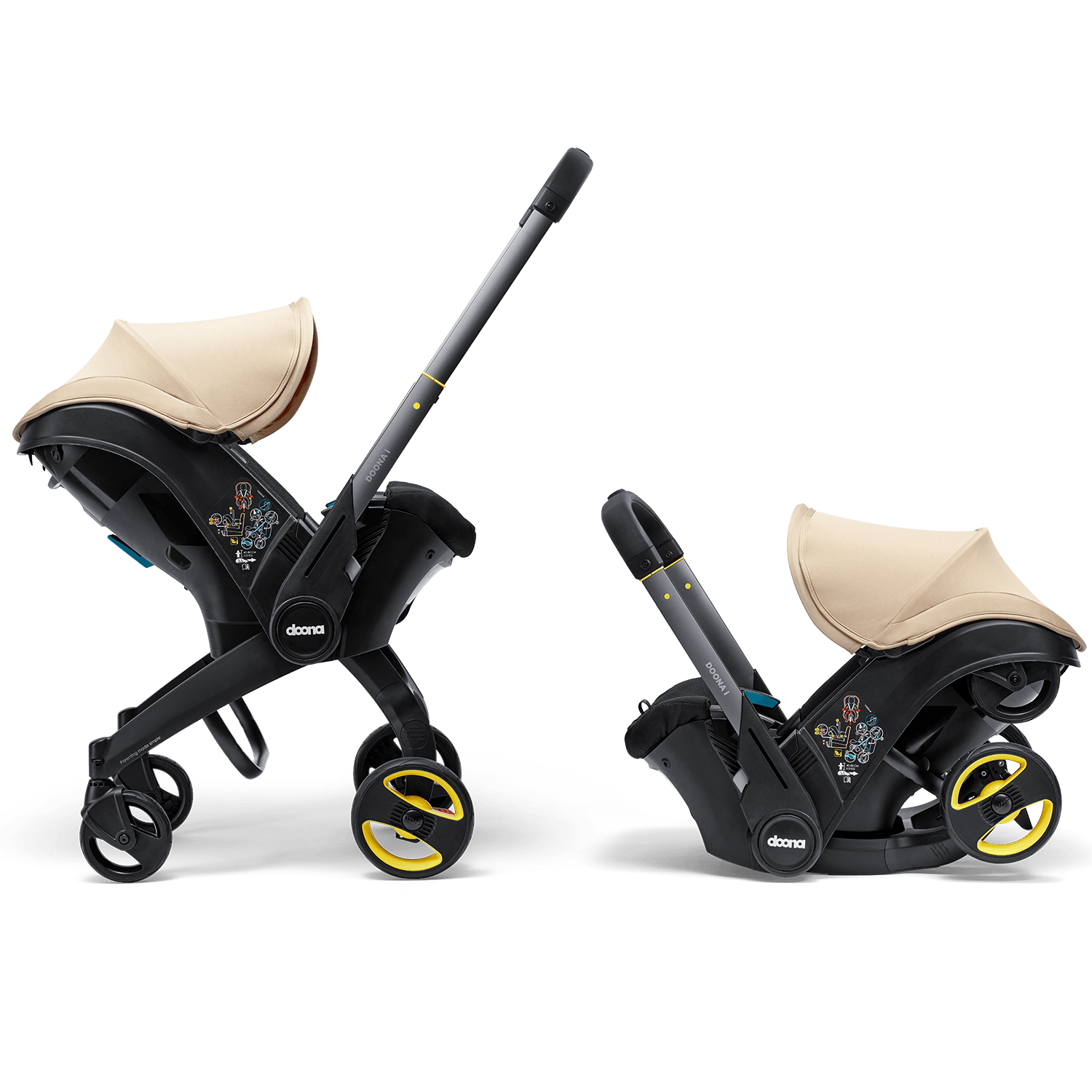 【超美品】最新モデル Doona i ドゥーナアイ サハラサンド2024年製 Doona i Car Seat & Stroller - Sahara Sand | Doona™