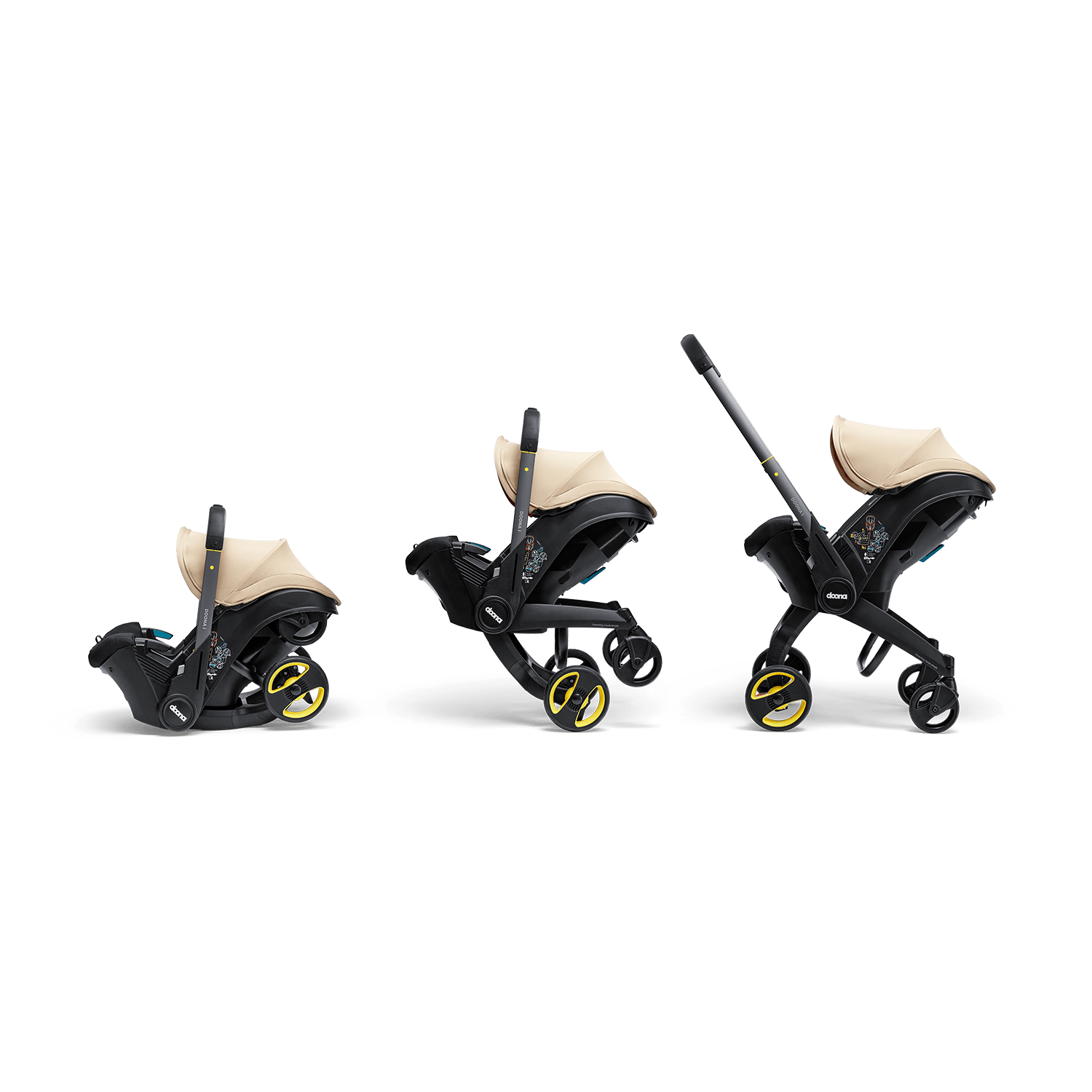 【超美品】最新モデル Doona i ドゥーナアイ サハラサンド2024年製 Doona i Car Seat & Stroller - Sahara Sand | Doona™