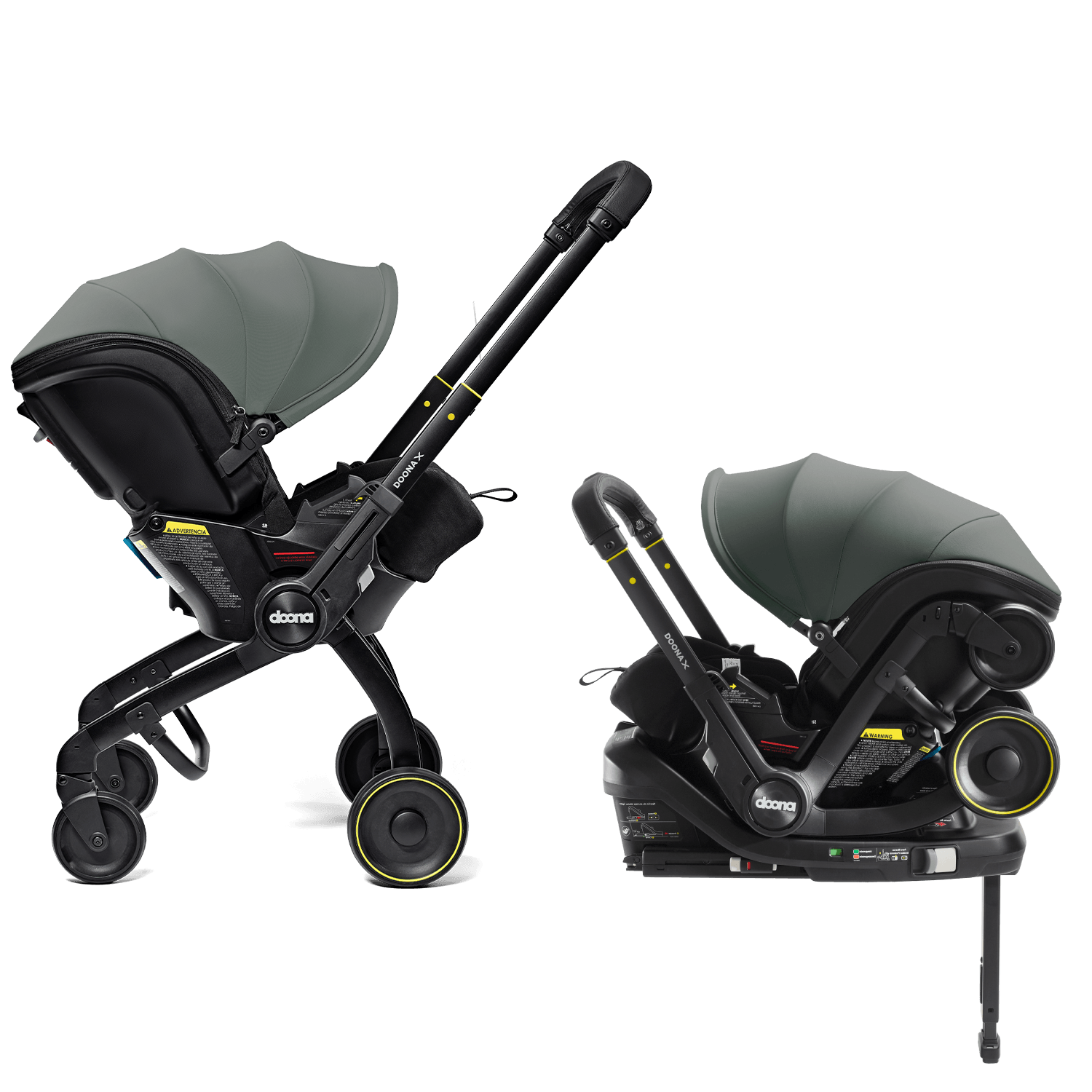 doona 　 ベビーカー Doona X Car Seat & Stroller - Slate Green | Doona™
