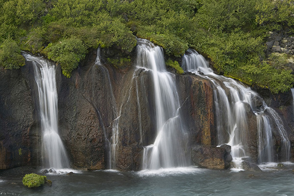 Hraunfoss waterfall