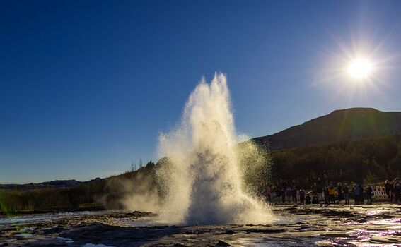 Geysir summer evening