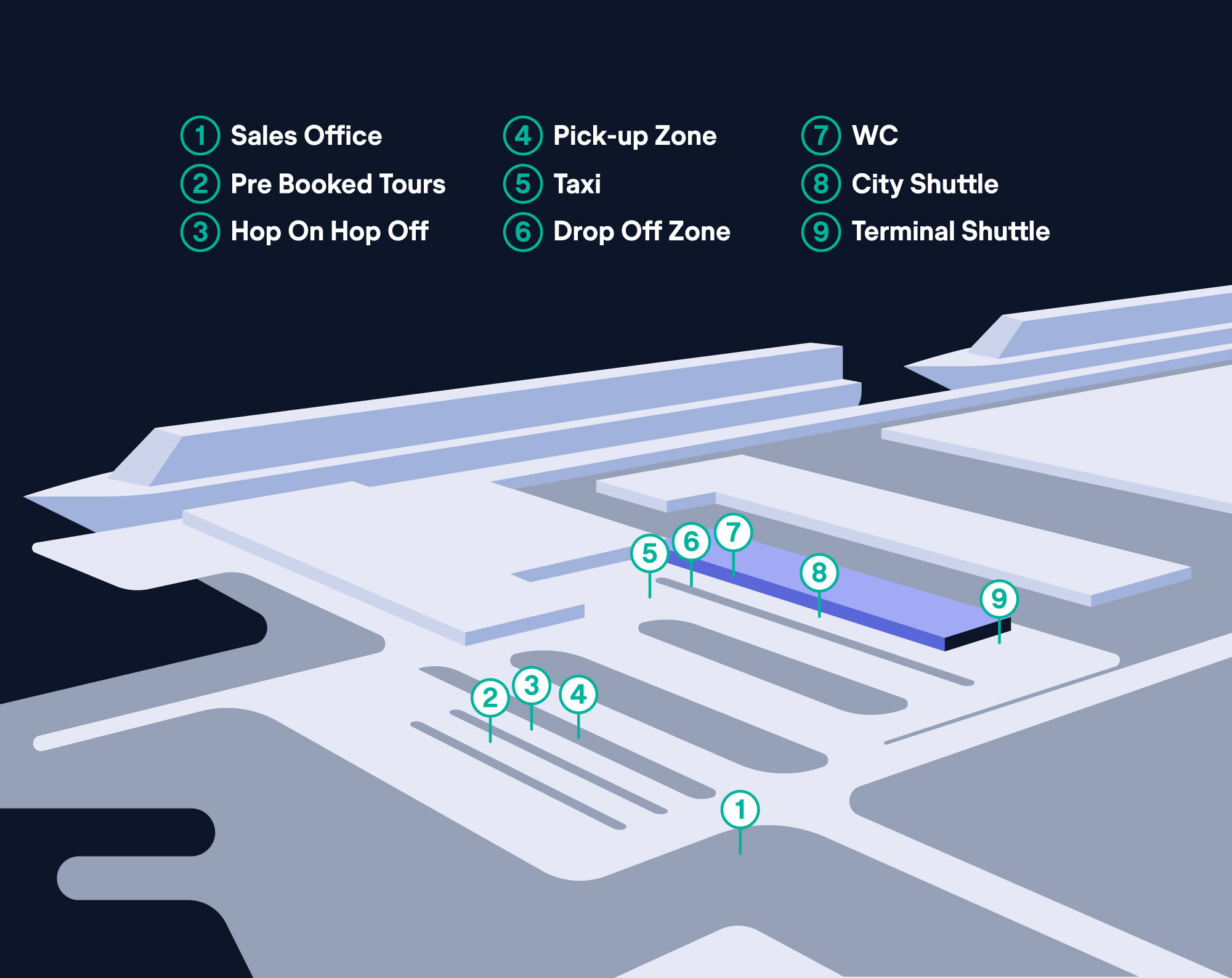 cruise terminal map re
