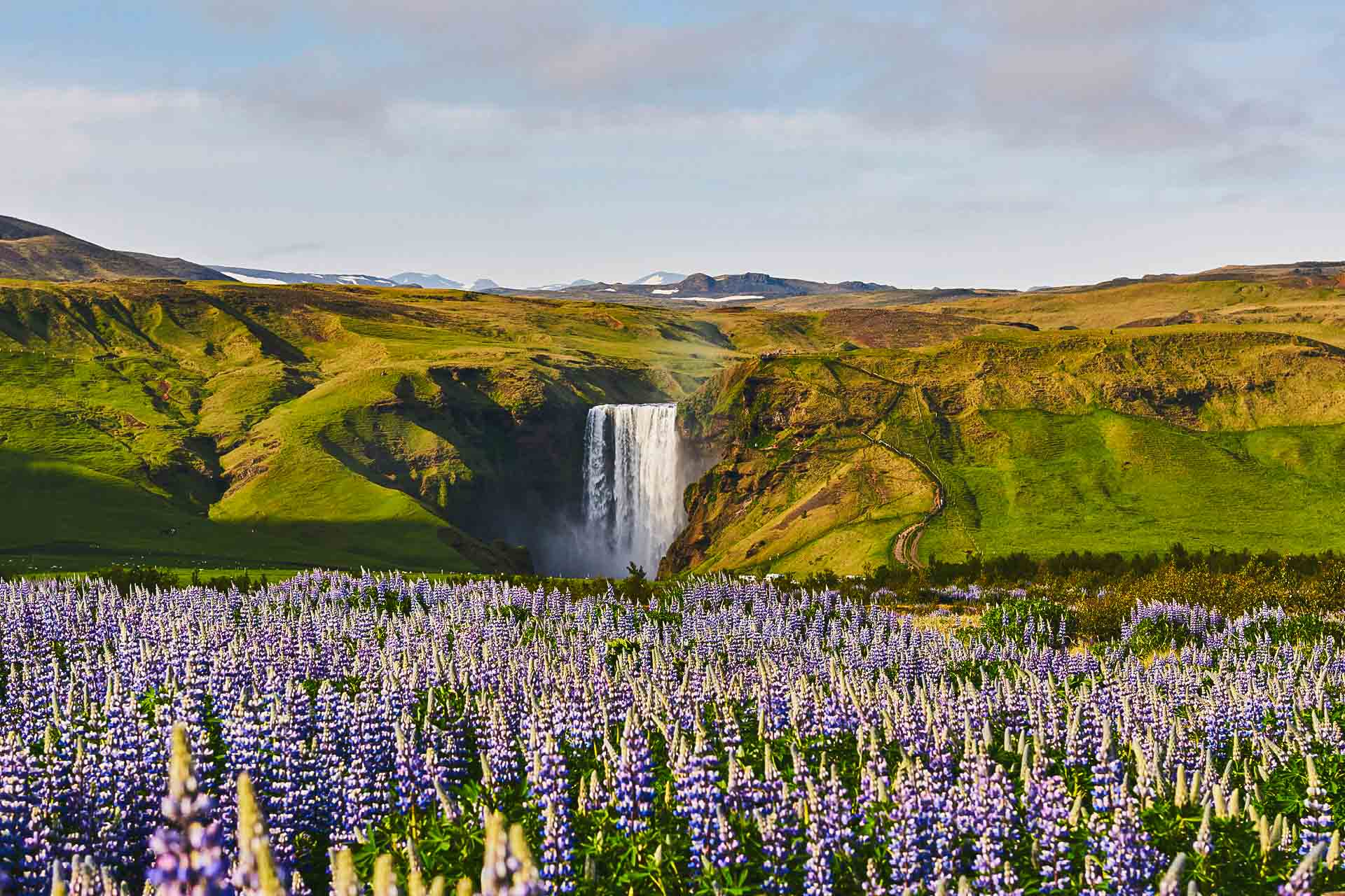 The midnight sun in Iceland