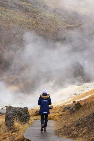 Volcanic landscape at Seltun near Grindavík