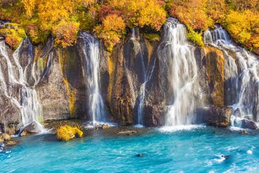 Hraunfossar autumn